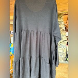 Torrid Black Women’s Super Soft Long-Sleeve Mini Sleep Dress